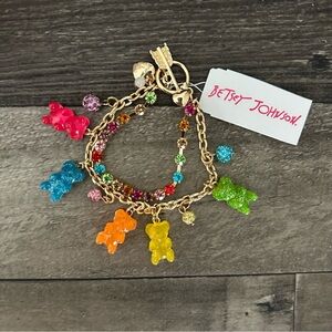 Betsey Johnson Gummy Bear Charm Bracelet